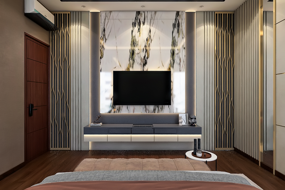 Kamar Utama Mewah Grandia Citraland - Desain Interior Surabaya