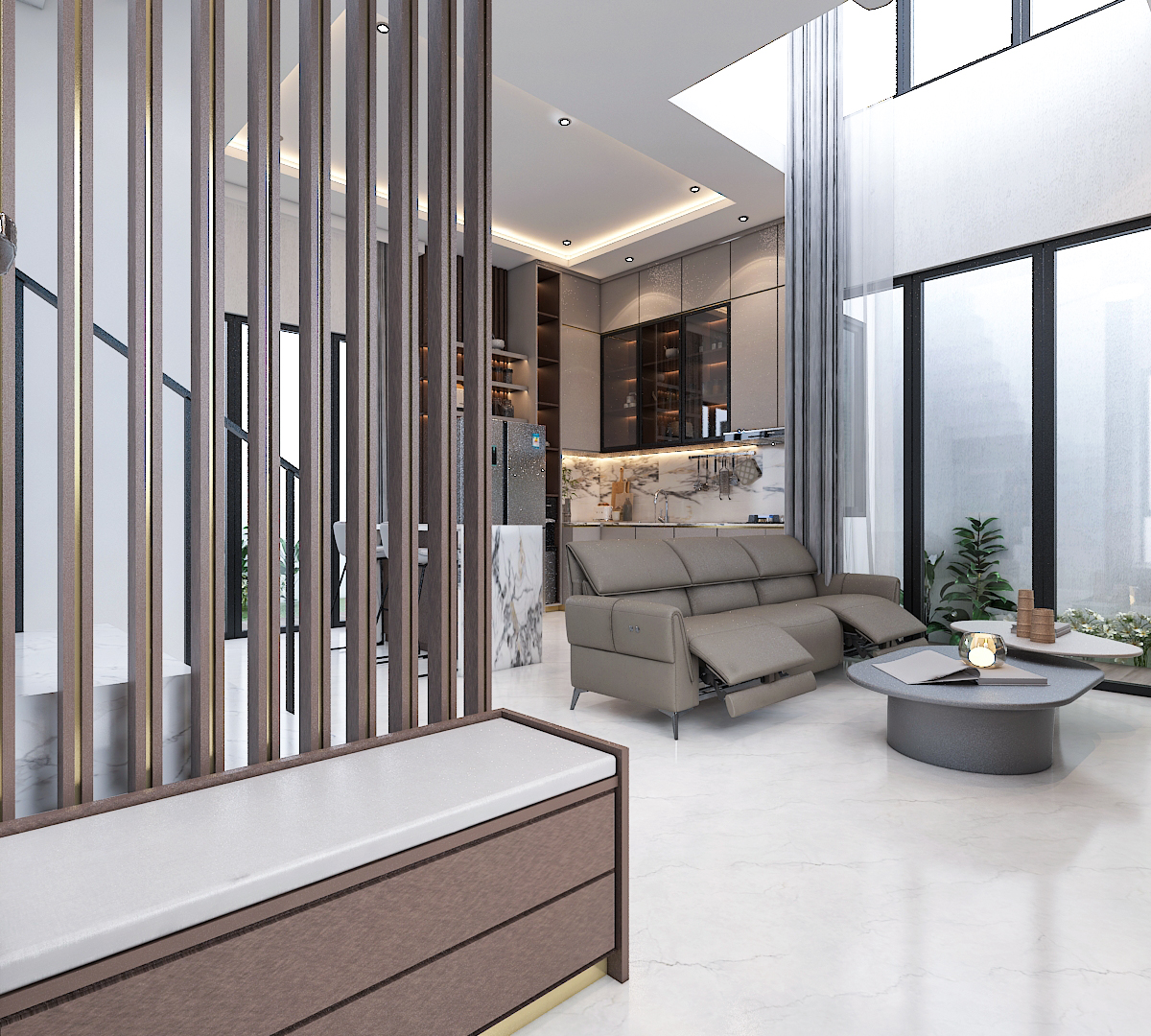 Interior Rumah Minimalis Modern Wiyung - Desain Interior Surabaya